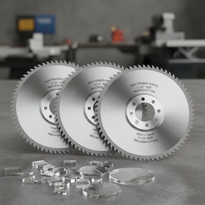 quality  Automatic Acrylic Saw Blades with 0.125 Inches Kerf and High Blade Tension for Precise Cutting in Carbide Material factory
